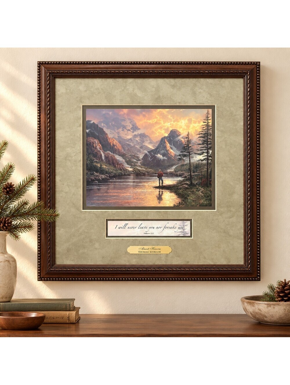 Thomas Kinkade "Almost Heaven" Framed Art Print with Certificate of Authenticity